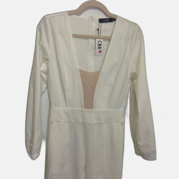 CBR - deep v-neck with mesh jumpsuit long sleeves - size S - Picture 8 of 8